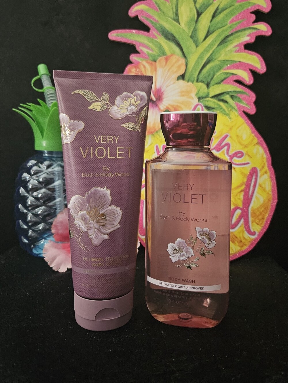 NWT Bath & Body Works Very Violet Body Care Duo - Purple, Pink